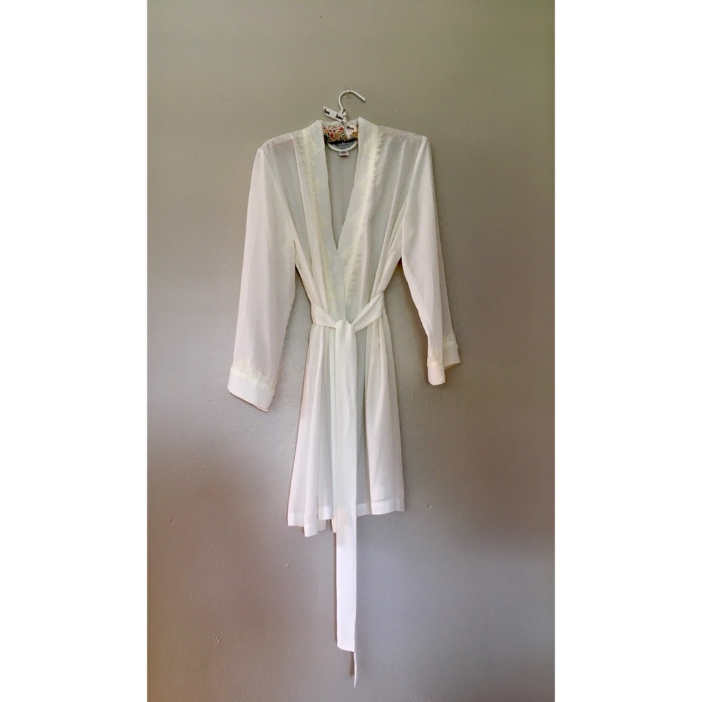 Morgan Taylor Sheer White Robe